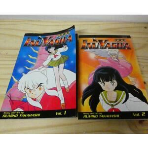 InuYasha Paperback Books Vol. 1 & 2 By Rumiko Takahashi